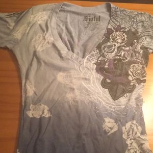 NWOT Sinful v-neck t-shirt